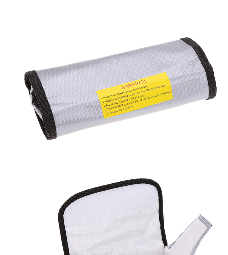 185x75x60mm carré RC LiPo sac de sécurité batterie sécurité ignifuge antidéflagrant garde batterie Protection sac de charge pour jouet RC