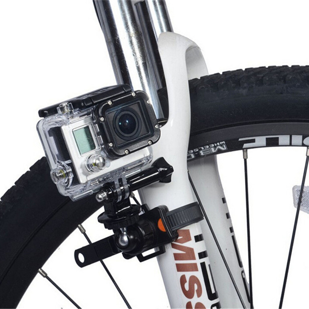 Verstelbare Fiets Riem Mount Houder Voor Gopro Hero 8 7 6 5 4 3 + 3 Zwarte Clip Beugel Klem roll Bar Zip Mount Voor Xaomi Yi 4K