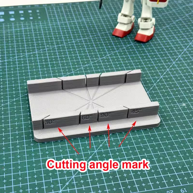 Multi-hoekig modelbouwgereedschap snijhulpmiddel 30 ° /45 ° /60 ° /90 ° hoeksnijder modelbouwgereedschap diorama bouwpakket modelbouw hobbygereedschap
