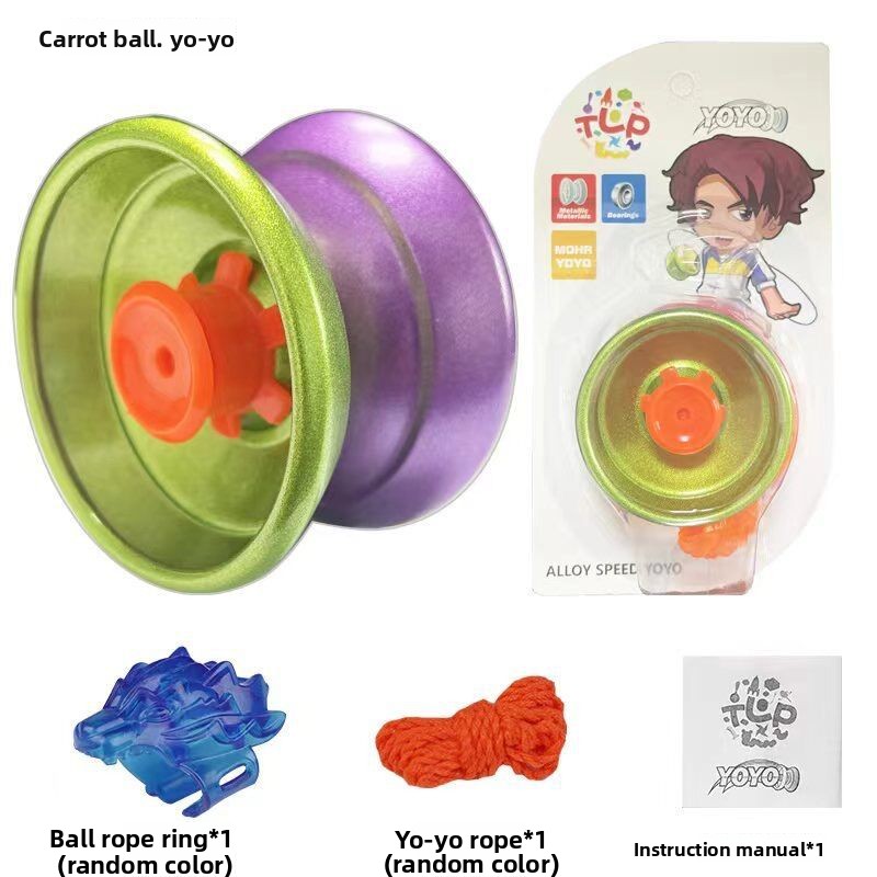 1 set di palline Yoyo professionali per giocare con le dita, dal design elegante, per principianti, idee regalo, leggere e facili da trasportare: Giallo