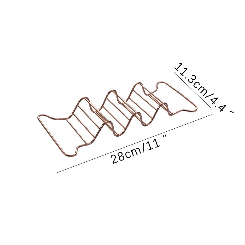 Stainless Steel Taco Holder Mexican Food Rack Pizz... – Grandado