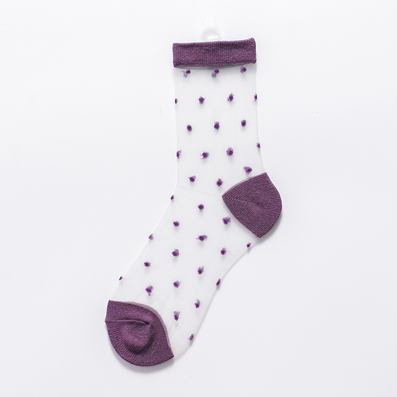 sexy Spitze Gittergewebe Fischnetz Socken Gemischte Faser transparent Punkt strecken Elastizität Knöchel Netz Garn Dünne Frauen Coole Socken 1 paar = 2 stücke: Armee Grün