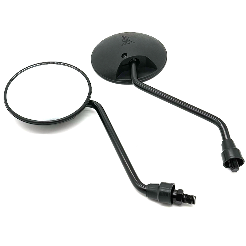 1 paar Universele Motorfiets Afgeronde Side Achteruitkijkspiegel Motor E-bike Scooter 10mm 8mm Achteruitkijkspiegels