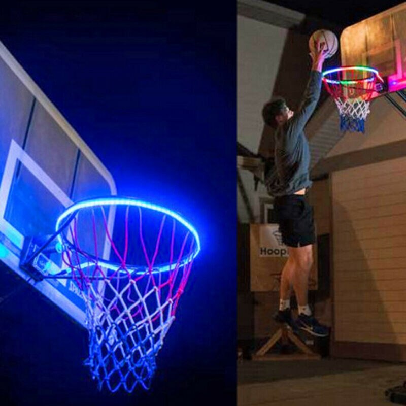 Hoop Light LED Lit Basketball Rim Attachment Helps You Shoot Hoops At Night Lamp