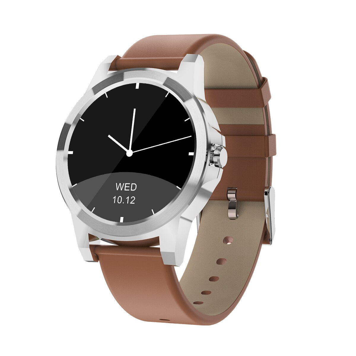 Diggro DI03 Plus Bluetooth Clever Uhr Wasserdicht Herz Bewertung Monitor Schrittzähler Schlaf Monitor Für Android & IOS Pk DI02: Braun Leder