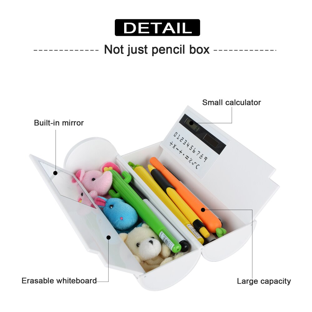 Zebra panda etui tas waterdicht dieren school etui schrijfwaren opbergtas kantoorbenodigdheden met liniaal mini boekje