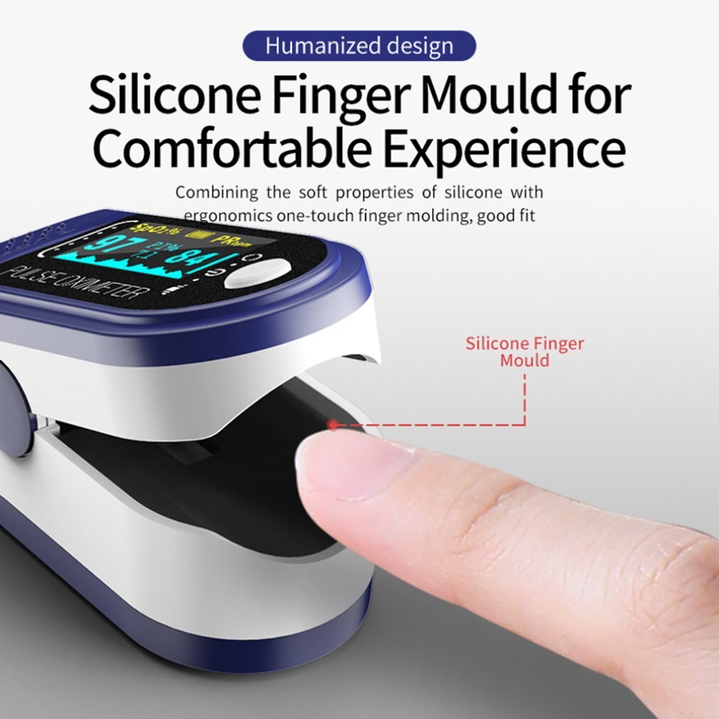 Farve finger puls fingerspids oled oximeter spo 2 pr pi blod ilt med åndedrætsfrekvens oximetro pulsioximetro dedo med sag