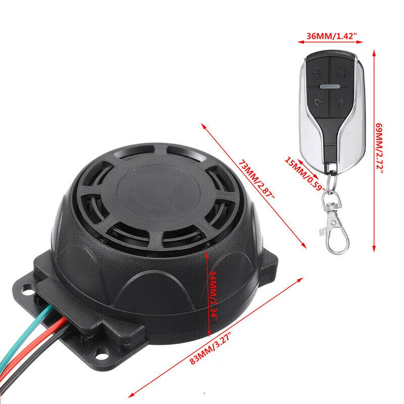 Motorcycle Remote Control Scooter Security Set System Alarm Immobiliser