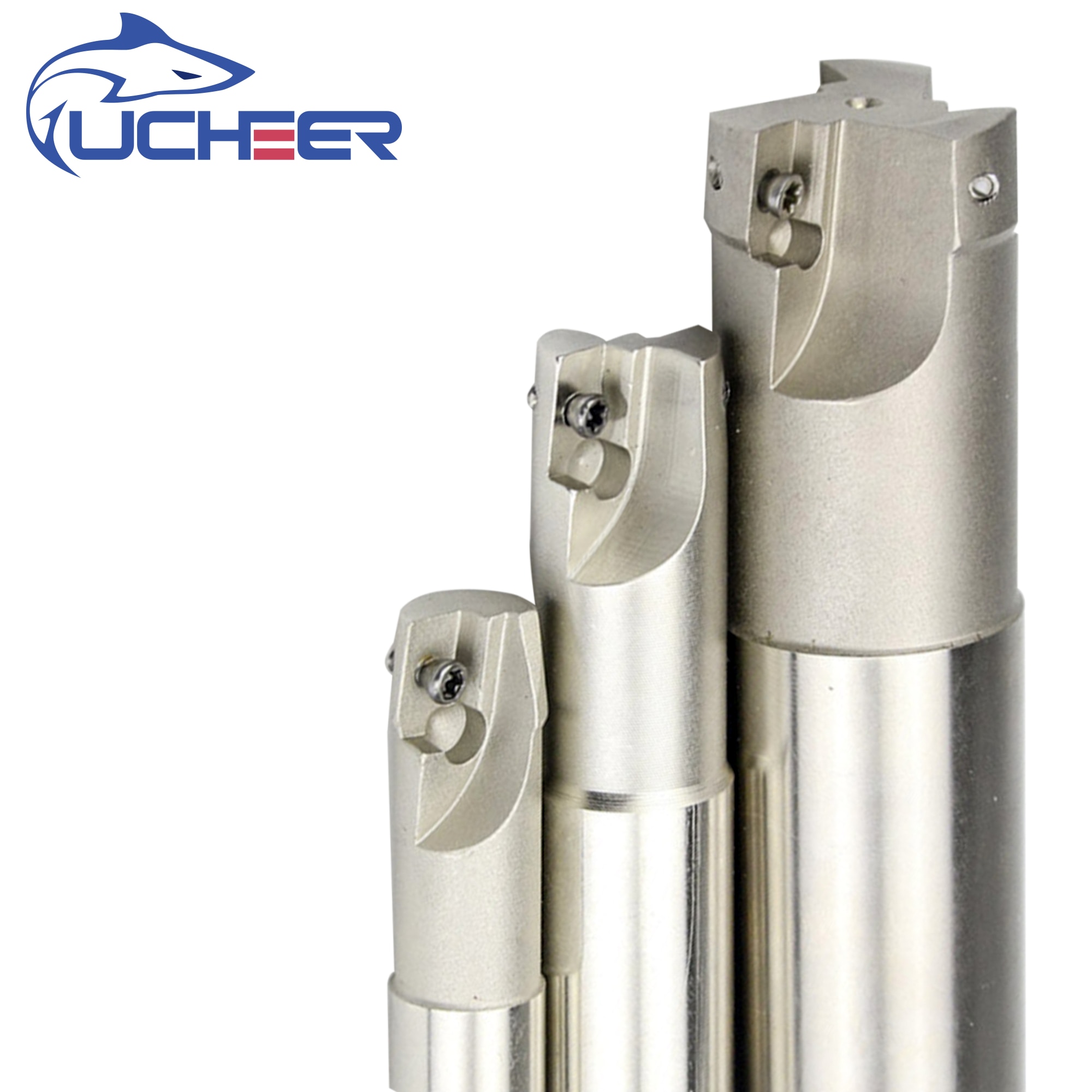 UCHEER 1pcs milling cutter arbor 300R end mill R0.8 alloy blade CNC machine tools open thick right Angle