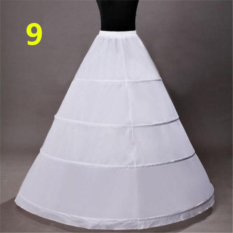 Jupon de mariée Crinoline, sous-jupe, robe de bal, cerceau, Lolita, en Tulle, longs Slips, blanc, jupe bouffante Rockabilly: 9