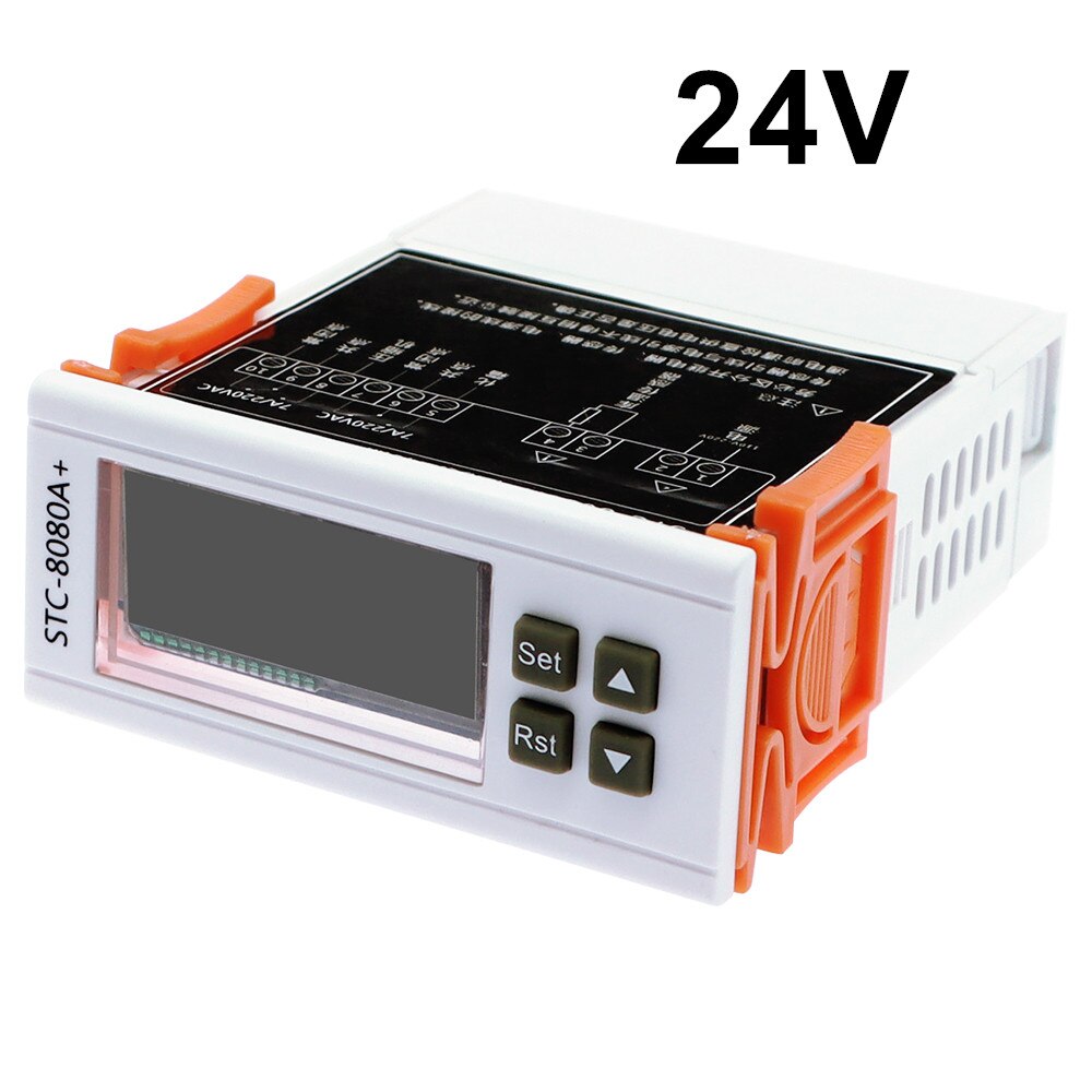Stc -1000 8080a+  digital temperaturkontroller 12v 24v 220v automatisk timing avriming intelligent termostat alarmfunksjon 40% av: St -8080a 24v