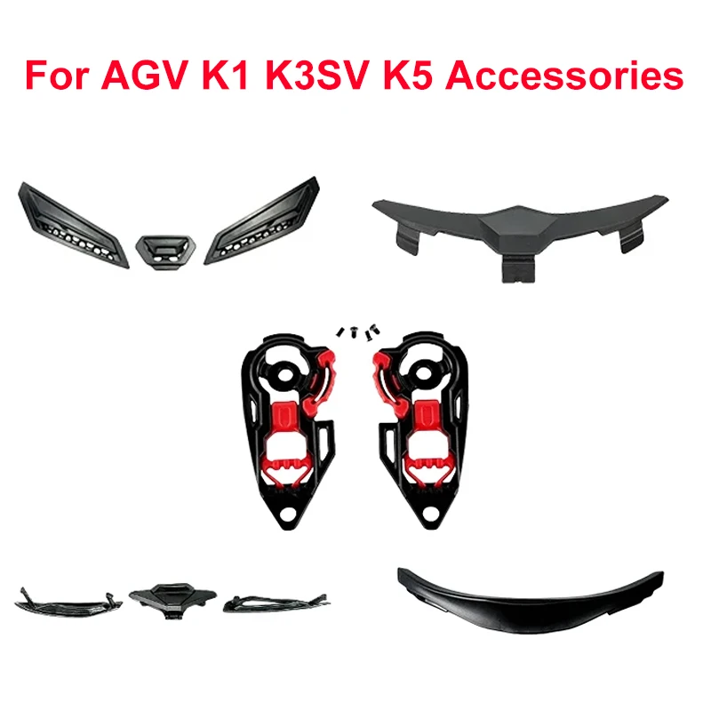 Motorrad Helm Zubehör für AGV K1 K3 K3SV K5 K5S Capacetes Futter Pad Kinn Nase Schutz entlüften Accesorios Para Moto