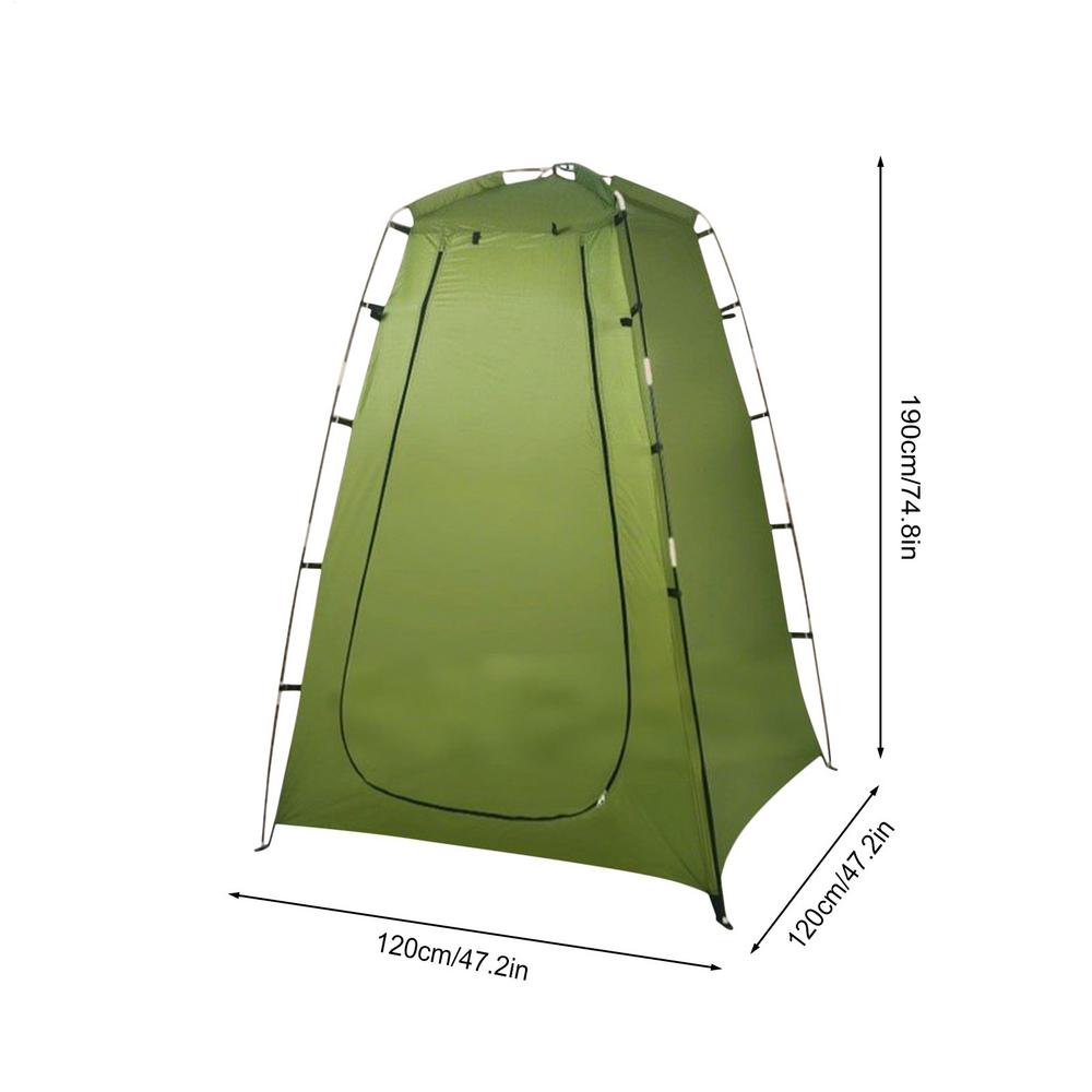 Tiendas de campaña emergentes portátiles, tienda de ducha de privacidad, accesorios espacios para acampar, para senderismo, playa, baño de ducha al aire libre: Verde militar