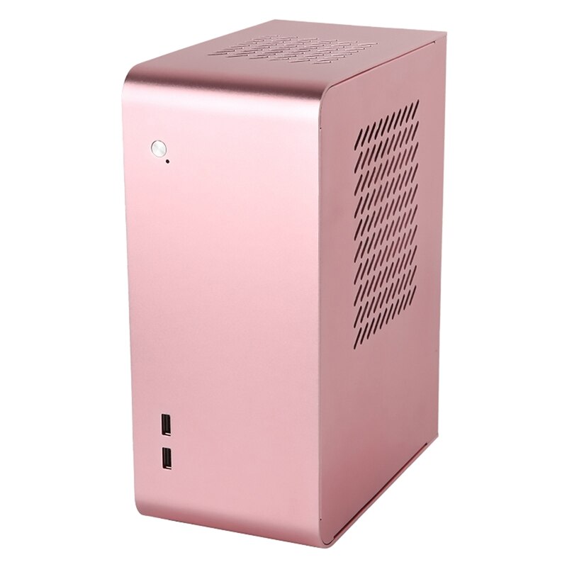 U110 Desktop Computer Case Compatible with ITX, MINI ITX for Desktop: Pink