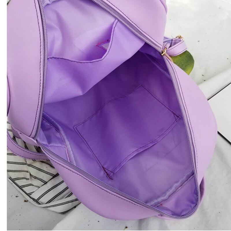 Ita – sac à dos en forme de lune avec fenêtre transparente pour enfant, cartable pour fille