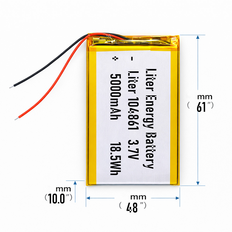 3.7V Rechargeable Battery 102025 500mAh 102525 600mAh 102550 1500mAh 103442 1500mAh 103457 2800mAh 104546 2200mAh 5000mAh: BROWN