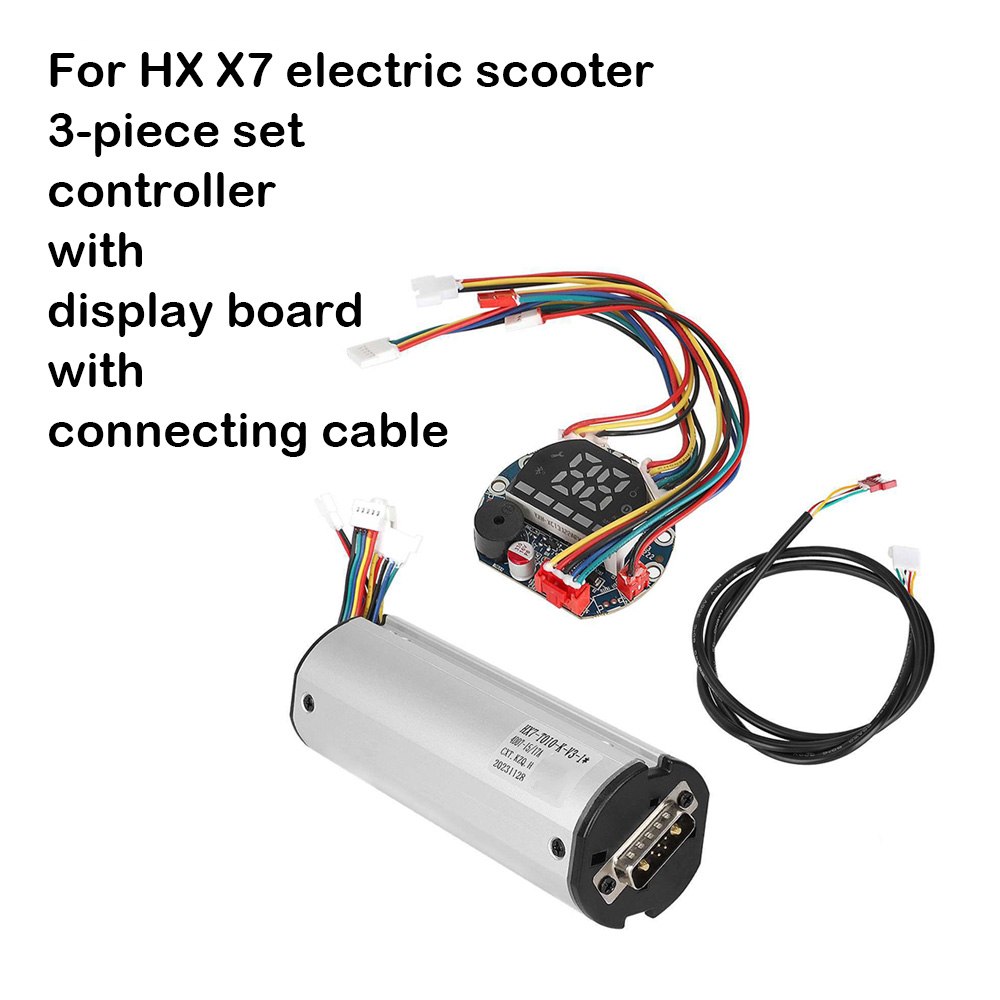 For HX X7 Electric Scooter Controller Display Bluetooth Board Throttle Headlight Taillight Fender Kit Scooter Update Spare Parts: Red