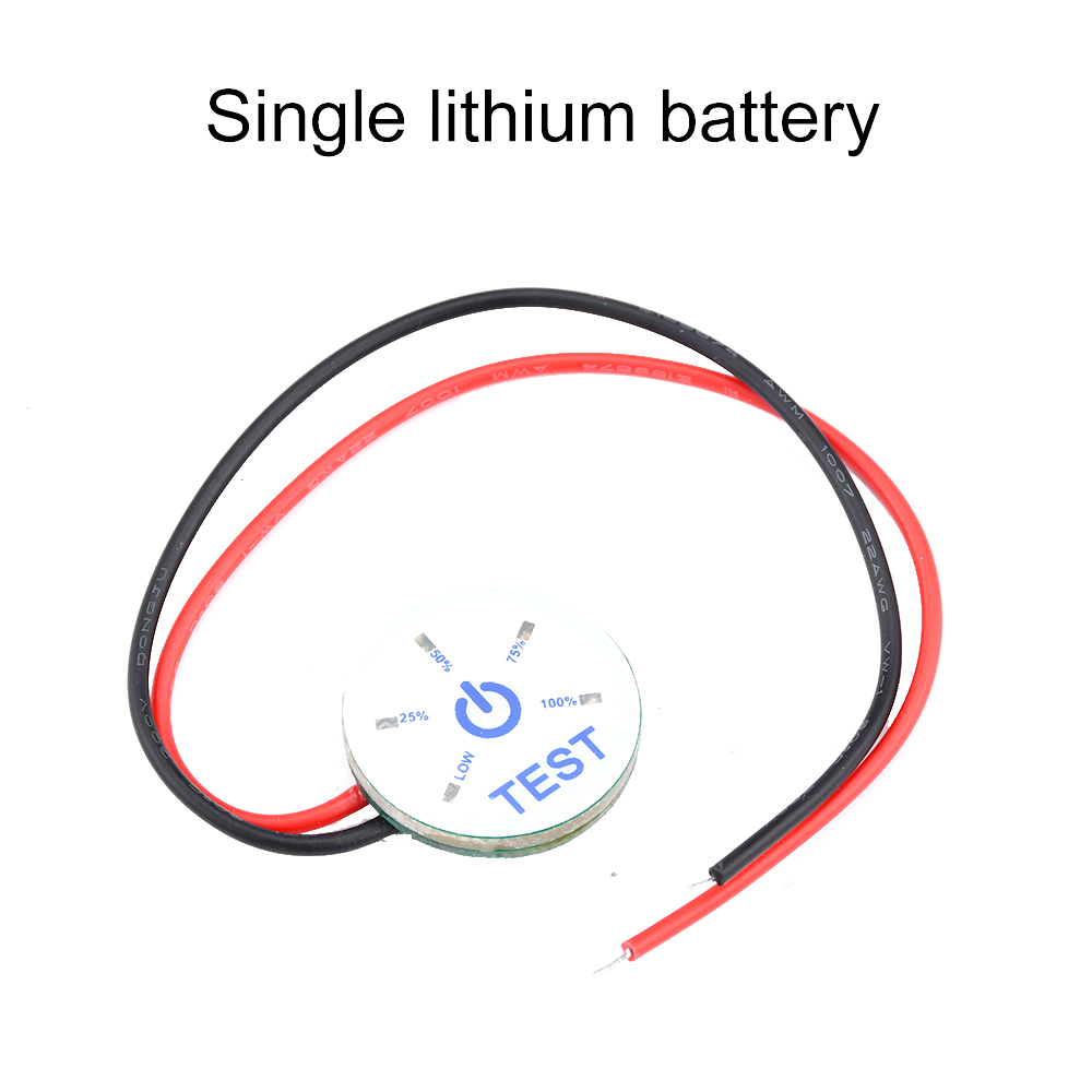 Mini Batterijcapaciteit Indicator Vermogensniveau Display 1S 2S 3S 4S 5S 6S Li-Ion 12V Loodzuur Met Omgekeerde Verbindingsbeveiliging: Rood