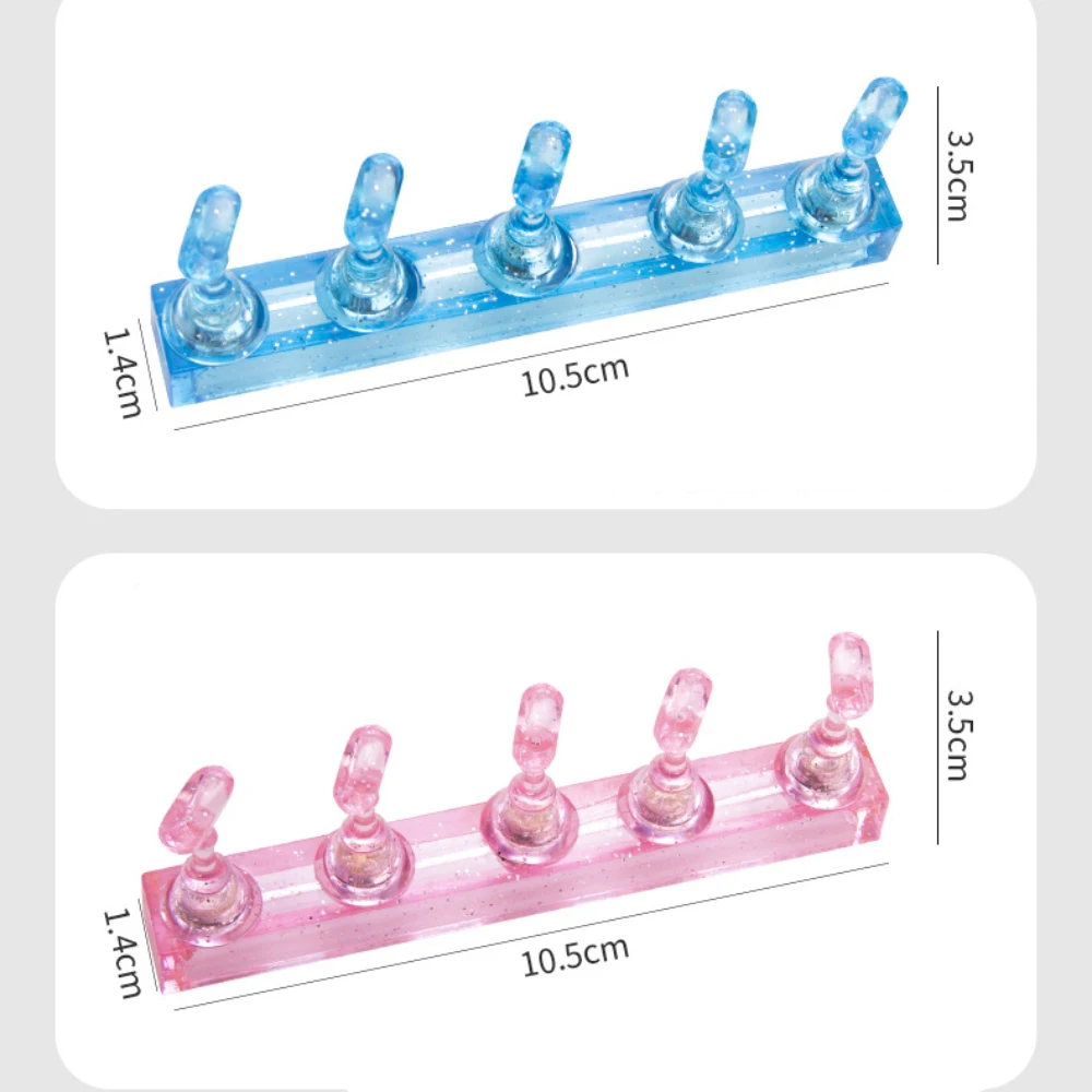 1pc nagelkonsthållare övningsställ uv-gellack visningshylla nagelform diy manikyr övningsverktyg