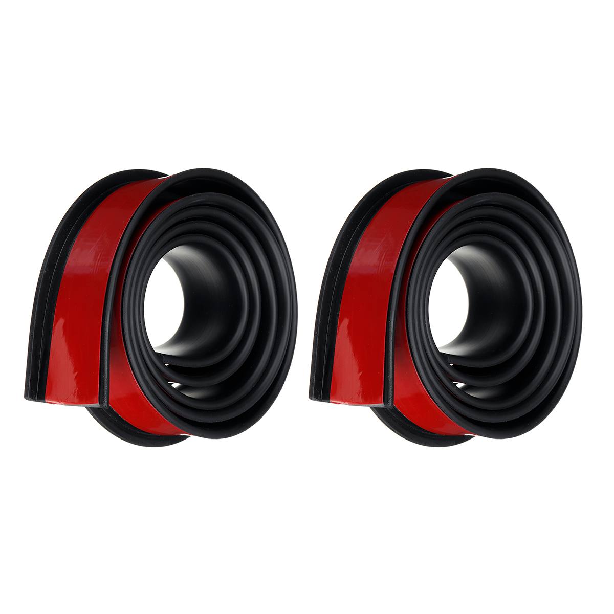 Par Universal de guardabarros de goma de 1,5 M x 4,5 CM molduras de protección de arco de rueda para la mayoría de los coches camiones SUV moldura decorativa para coche: Black