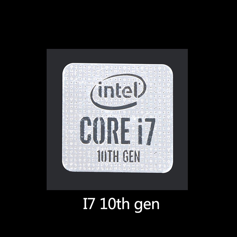10th Generation Intel Core I9 I7 I5 I3 CPU Metal Sticker Laptop Logo Sticker Home School Office: 17 10th gen