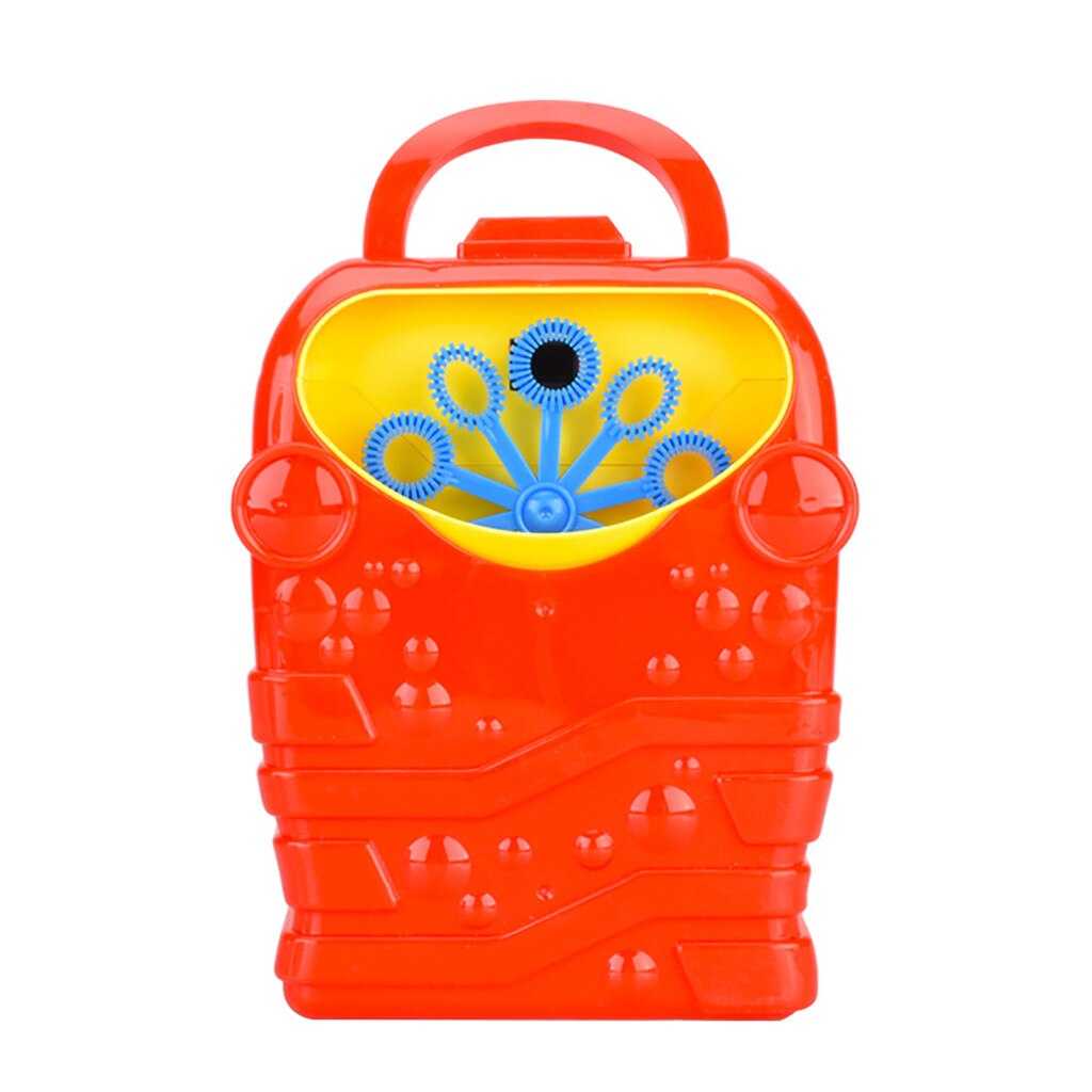 Bubble Machine Kids Duurzaam Automatische Bubble Blower Outdoor Speelgoed Voor Meisjes Jongens Kinderen Speelgoed Brinquedos Juguetes Zabawki Игрушки # Y: Rood