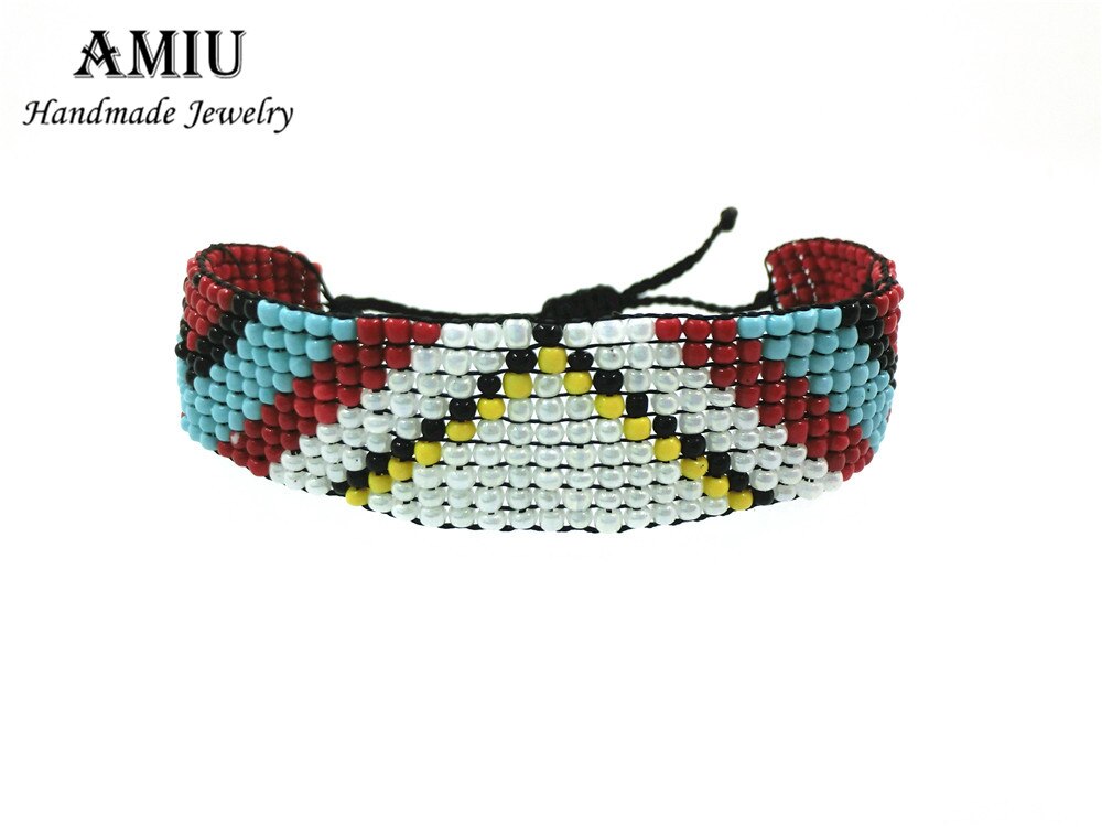 UGA-AMIU Artesanal Pulseiras Da Amizade Hippy Semente Beads Cruz Pulseira de Corda Artesanal Brasileiro Para Mulheres Homens Dropshipping