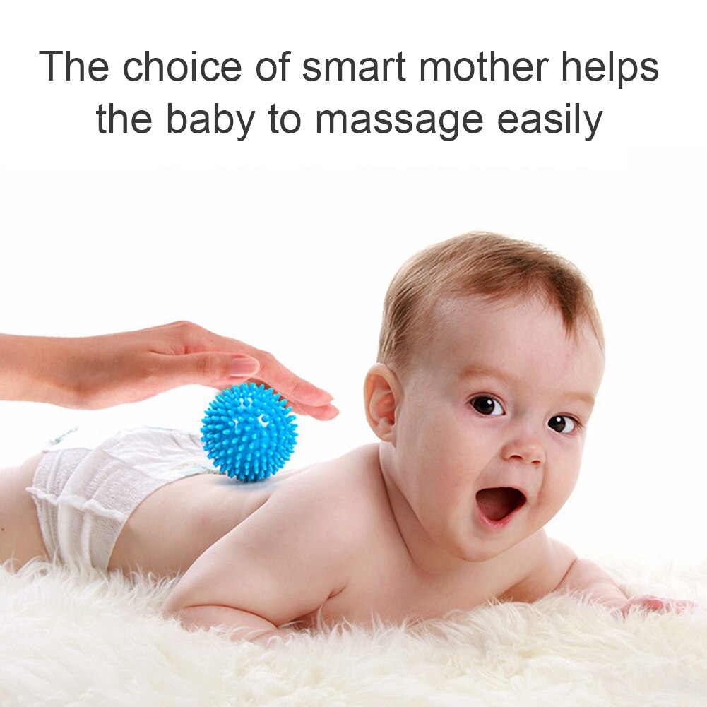 PVC Spiky Massage Ball Trigger Point Sport Fitness Hand Foot Pain Relief Plantar Fasciitis Reliever 7.5 9cm