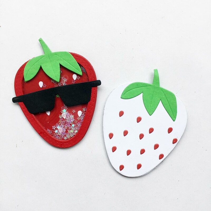 Strawberry Fruit Shake FrameDies Scrapbooking Stencil Metal Cutting Dies 2022 Craft Die Cut DIY Christmas Card Making Photo