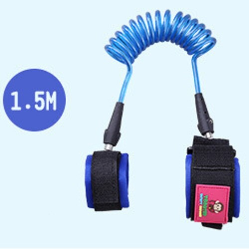 Cinturón de lucha para niños, arneses de seguridad para muñeca infantil, mango antipérdida elástico, 1 unidad: Blue / 25cm