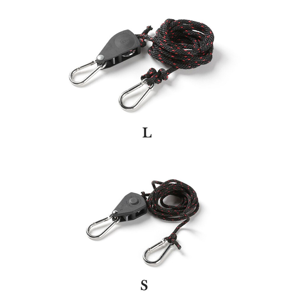 4 Uds cuerda de la tienda del viento tensor polea ajustable con mosquetón para Camping y senderismo Nylon para exterior cuerda Cierre de tapón tensor