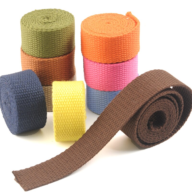 5 Meter 20Mm Canvas Lint Heuptas Verdikking Katoen Webbing Canvas Singels Knapzak Strapping Naaien Tas Riem Accessoires