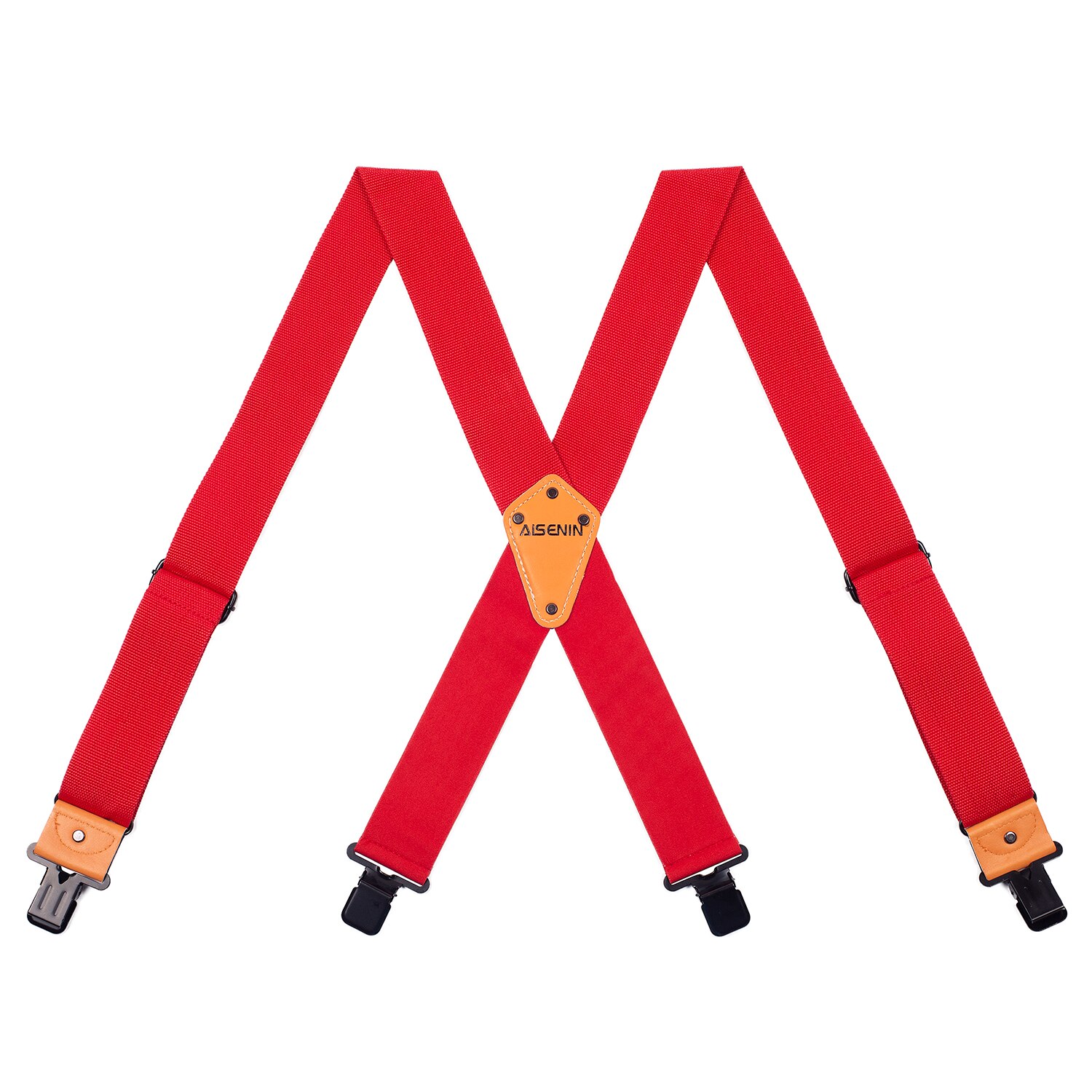 Tooling Suspender Mens Adjustable Four Clip-On X- Back Heavy Duty Braces Tool Suspenders Men Relieve Waist Weight Bretels Mannen