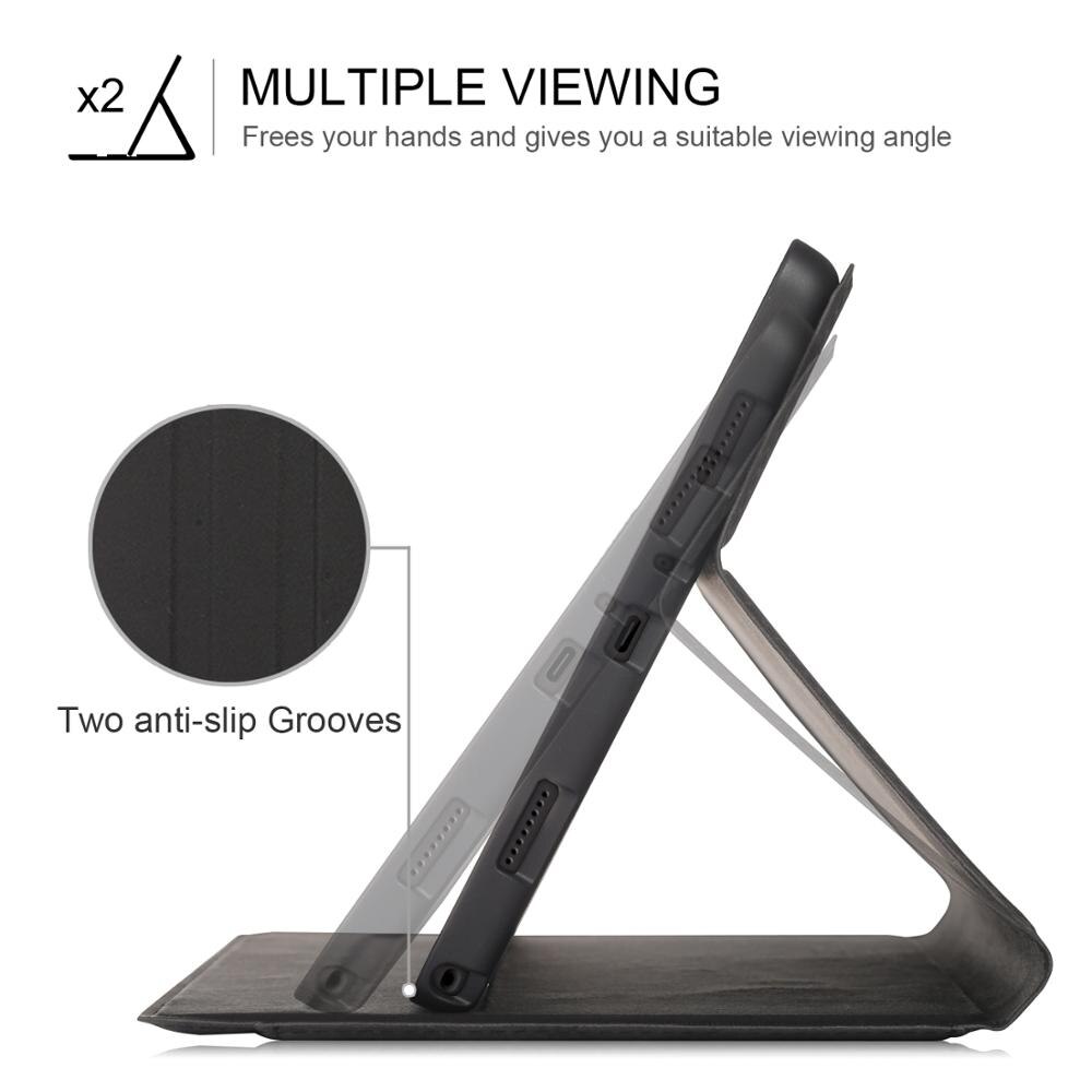 Blødt bagcover til samsung galaxy tab  a7 10.4 etui, multi betragtningsvinkel stativ cover til galaxy tab  a7 10.4 sm-t500/505/507