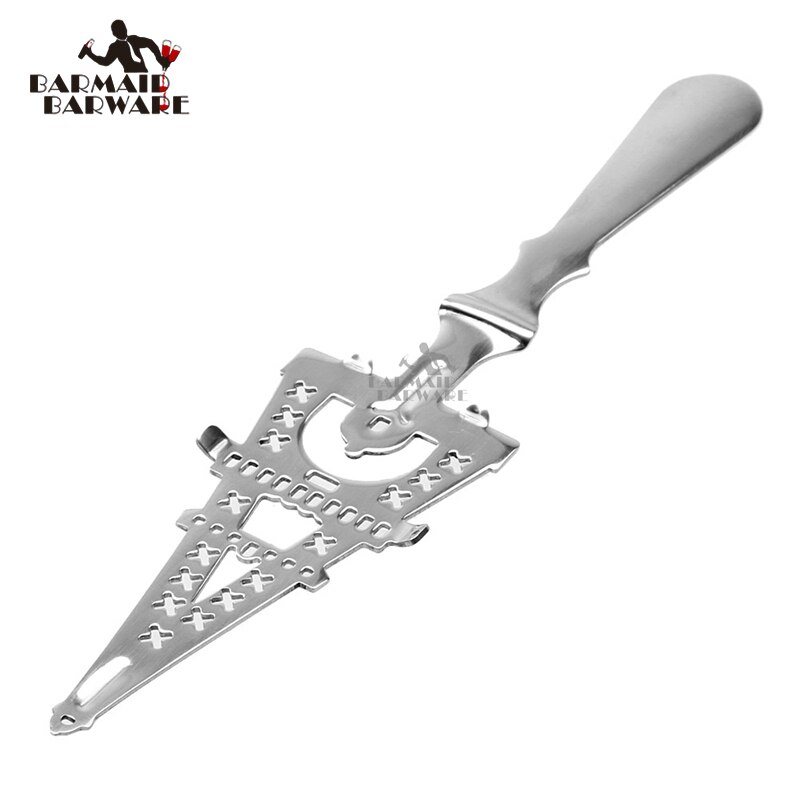 Cuillère à Absinthe cuillère en acier inoxydable 304 | Ustensiles de Bar, cuillère à Cocktail, Absinthe tasse en verre, cuillères à filtre