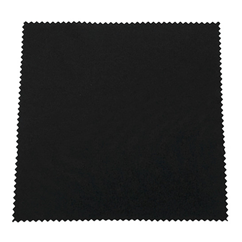 Black Microfiber Cleaning Cloth for Glasses without Logo 5pcs