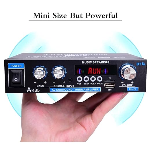 110 V-240 V AK35 Bluetooth Versterkers HiFi Digitale MP3 Kanaal 2.0 Geluid AMP Ondersteuning Stereo Geluid FM Radio AMP voor Thuis Auto