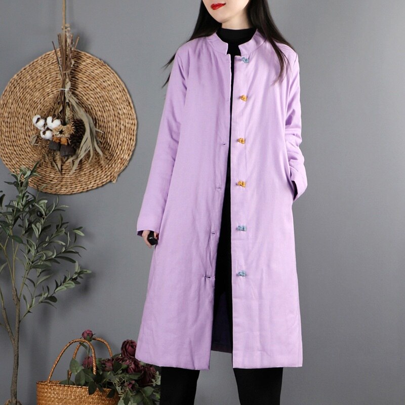 Traditional Chinese Style Qipao Coats Oriental Clothing Winter Tops Casual Jackets Retro Blouse Hanfu Tang Suit 31570: 3