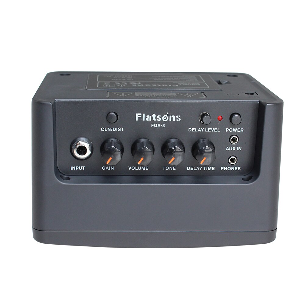 FGA-3 Portable Guitar Amplifier Mini 3W Guitar Amp Speaker for Acoustic/ Electric Guitar Ukulele 6*AA batteries USB Power Supply