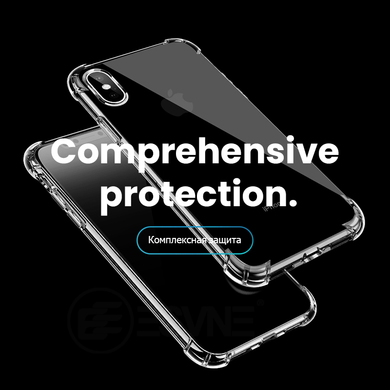 De lujo a prueba de golpes a prueba de silicona transparente funda para iPhone x XR XS 11 pro Max Coque iPhone 8 7 6S 6 Plus cubierta de protección