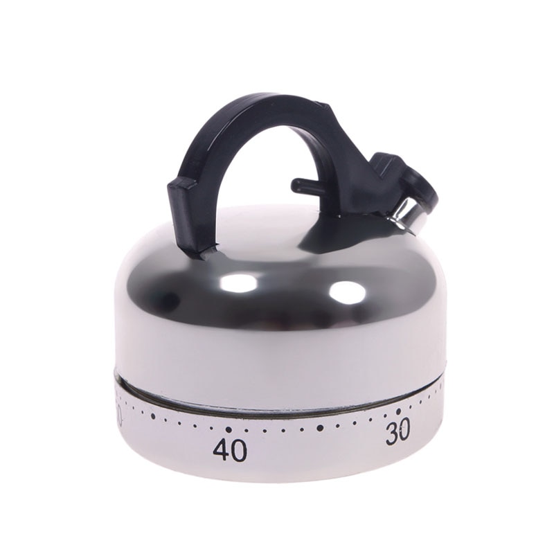 Minuterie de cuisine 60 minutes, alarme, théière mécanique en forme d&#39;horloge, outils de comptage, outil de cuisine, Assistant de cuisson