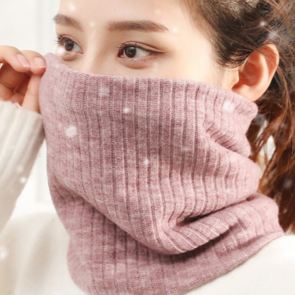 Écharpe en fausse fourrure tricotée unisexe, foulard épais, doux, à boucle circulaire, pour femme et homme, randonnée, cyclisme, escalade, cache-cou, hiver