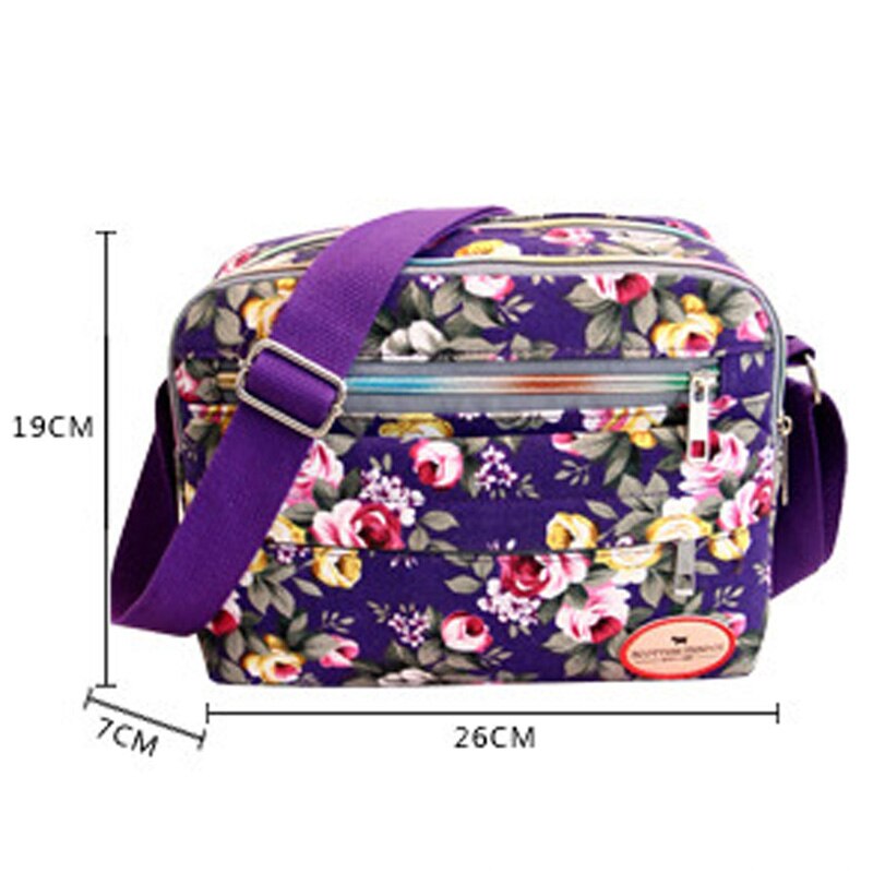 Neue Frauen Messenger Taschen Für Grils Leinwand Handtaschen Weibliche Schulter Tasche Damen Umhängetaschen Floral Druck Frauen Tasche PT1195