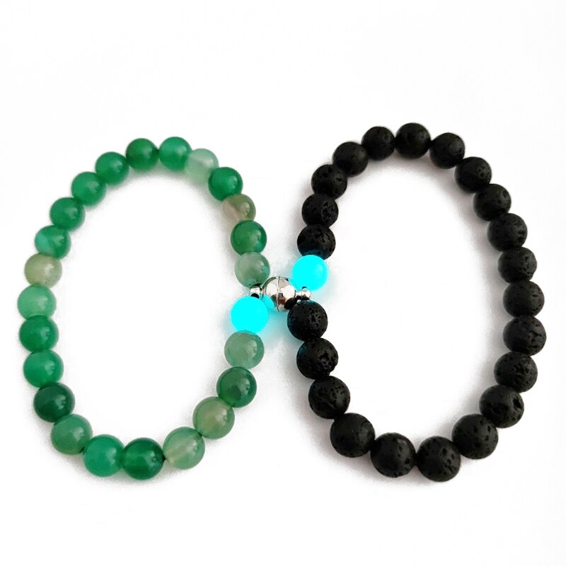 Magnetische Stellen Armbanden Lichtgevende Aansluiten Wederzijdse Attractie Relatie Bijpassende Armband Voor Koppels Vriendschap: 3