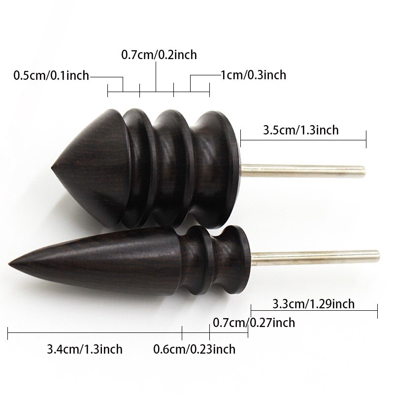 Blackwood Leather Edge Burnisher Leather Polished Grinding Set Wood Edge Slicker Leather Tools Leather Polished Rod