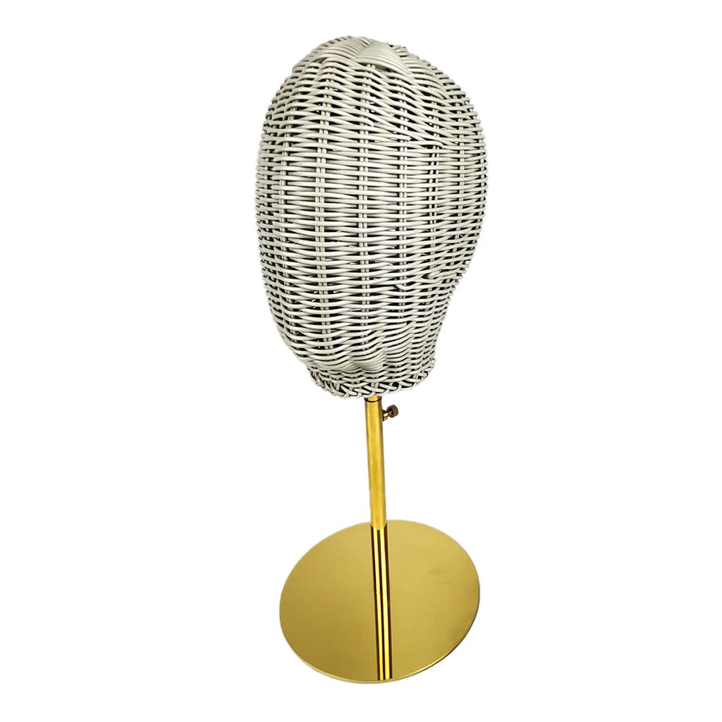 Wig Hat Stand Iron Art Shop Display Mannequin Head Hat Jewelry Display Head Model Glasses Display Rack Stand: D