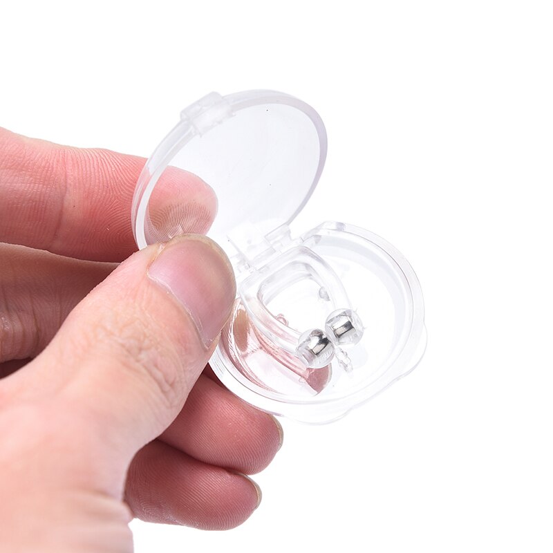Pince-nez magnétique Anti-ronflement, 1/2/4 pièces, dispositif d&#39;aide au sommeil, pince-nez, Portable, silencieux, pour dormir