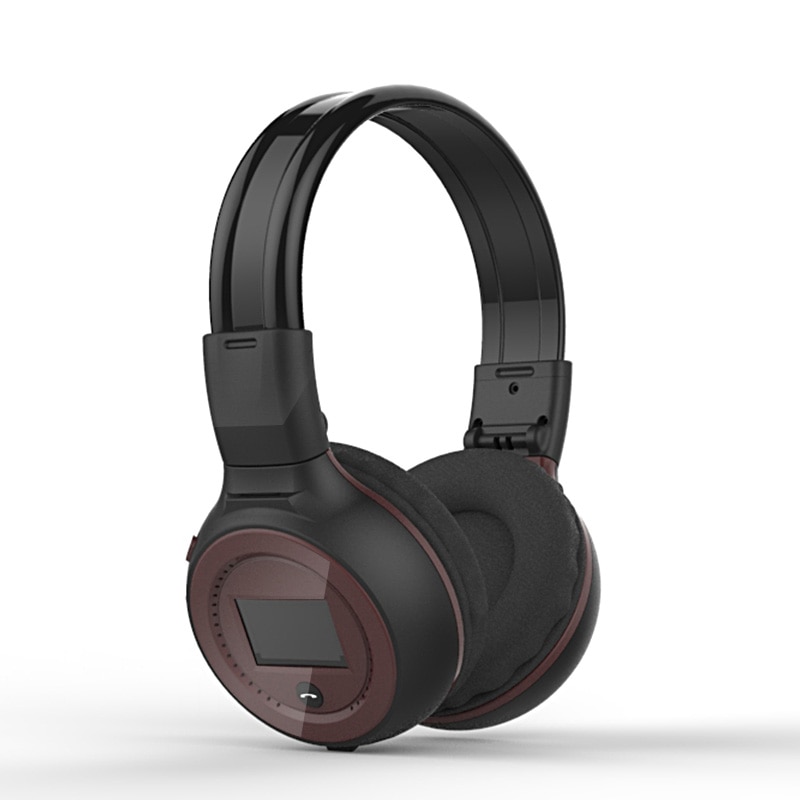 ZEALOT B570 Deep Bass Bluetooth Headset FM Radio HIFI Noise Reduction Wireless Stereo Music Headphone with MIC LED Screen