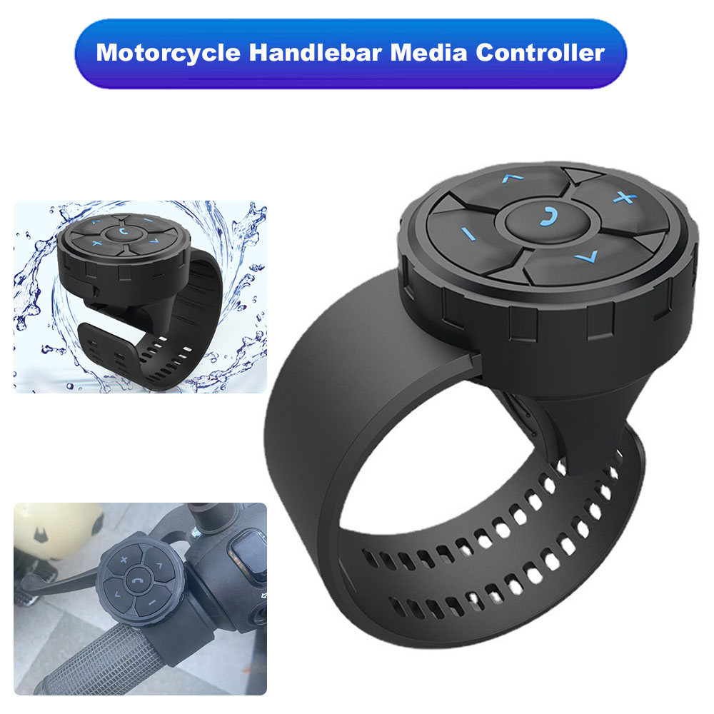 5-sleutel draadloze afstandsbediening knop helm oortelefoon motorfiets stuur auto stuurbediening media voor IOS Android