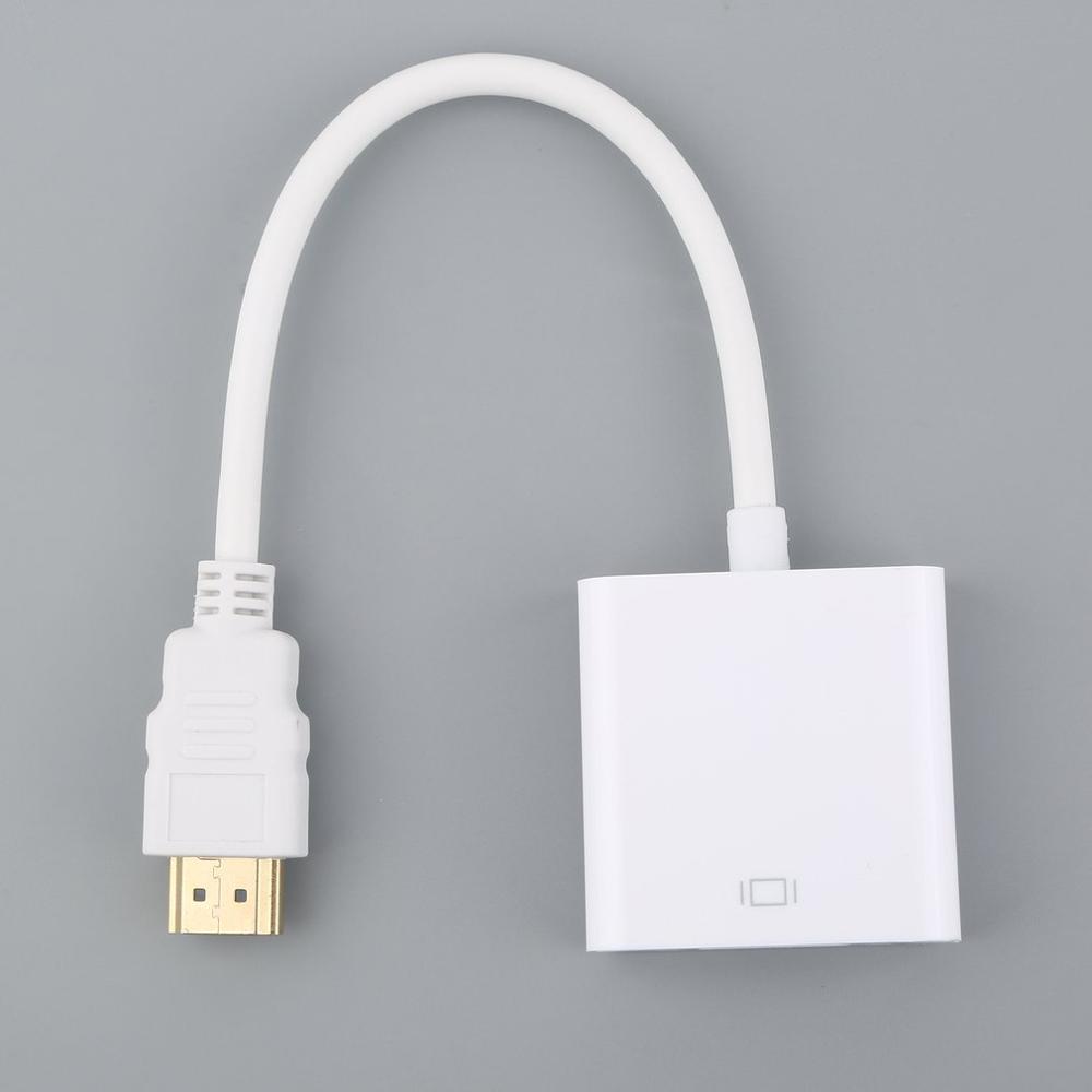 Hdmi Naar Vga Converter Adapter Mannelijke-Vrouwelijke Volledige 1080P Kabels Adapters Hdmi Male Naar Vga Female Kabel Cord voor Hdtv Pc Laptop Dvd: GOLD